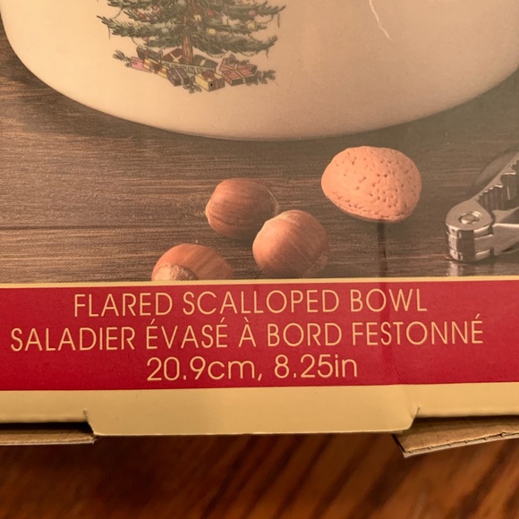 Christmas Tree Spode Flared Scalloped Bowl LIST FOR ONE (FINAL PRICE) - Picture 5 of 8